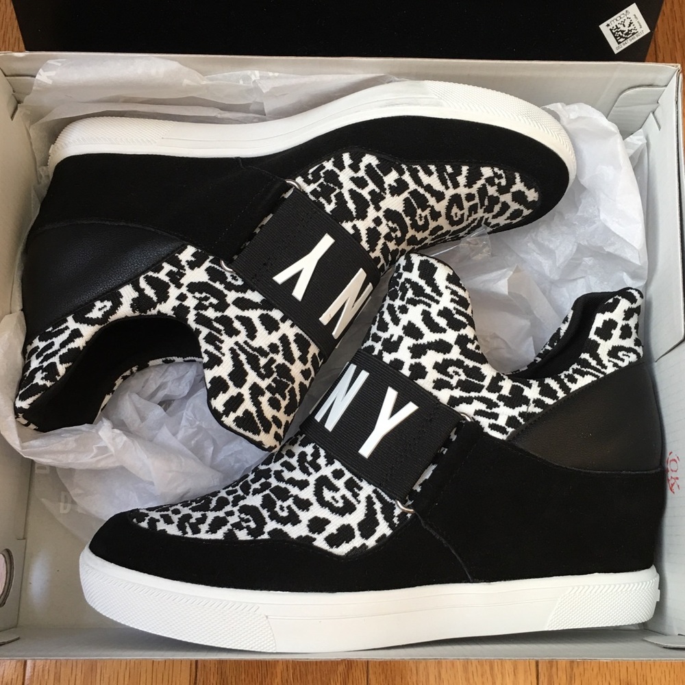DKNY Black and White Women's Sneakers